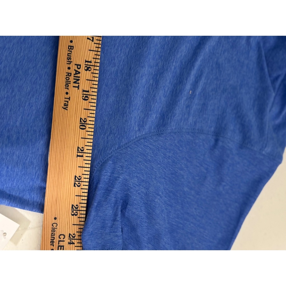 Athletic Works 2-Piece Set Women XL Blue Heather Tee Shorts Moisture Wicking NEW - Picture 13 of 14